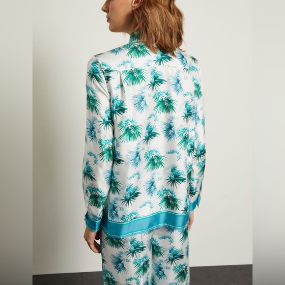 NWT Max Mara 100 % Silk Blouse & Matching Pants Set Size: M US4/6 Spring/Summer - Picture 6 of 17